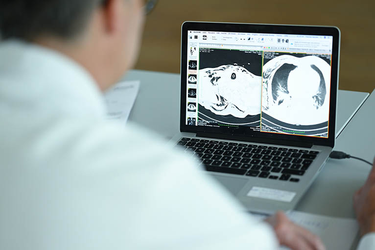 Dr. Dr. Vag bei der Diagnostik 