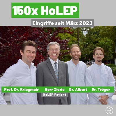 Patient und HoLEP-Ärzteteam