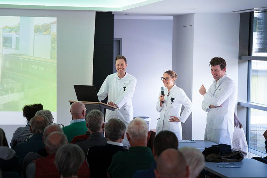 Ärzte der Urologie Planegg bei der Informationsveranstaltung