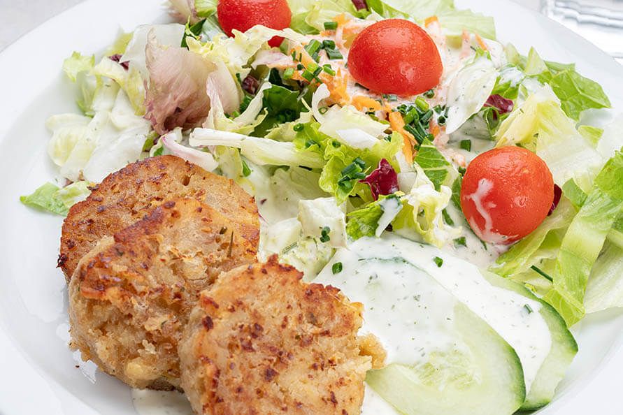 Mittagessen (vegetarische Option) an der Urologischen Klinik München Planegg