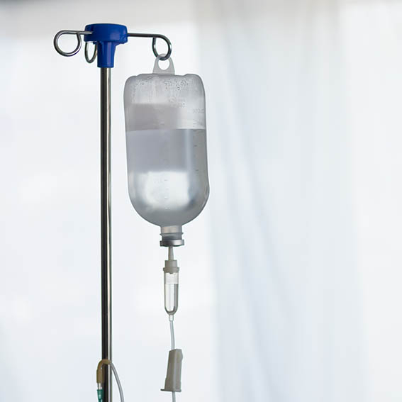 Tropf bei einer Immuntherapie