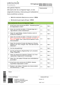 Fragebogen MRSA