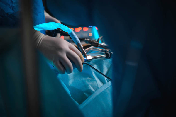 Laserlithotripsie Closeup